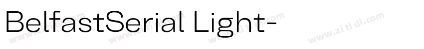 BelfastSerial Light字体转换